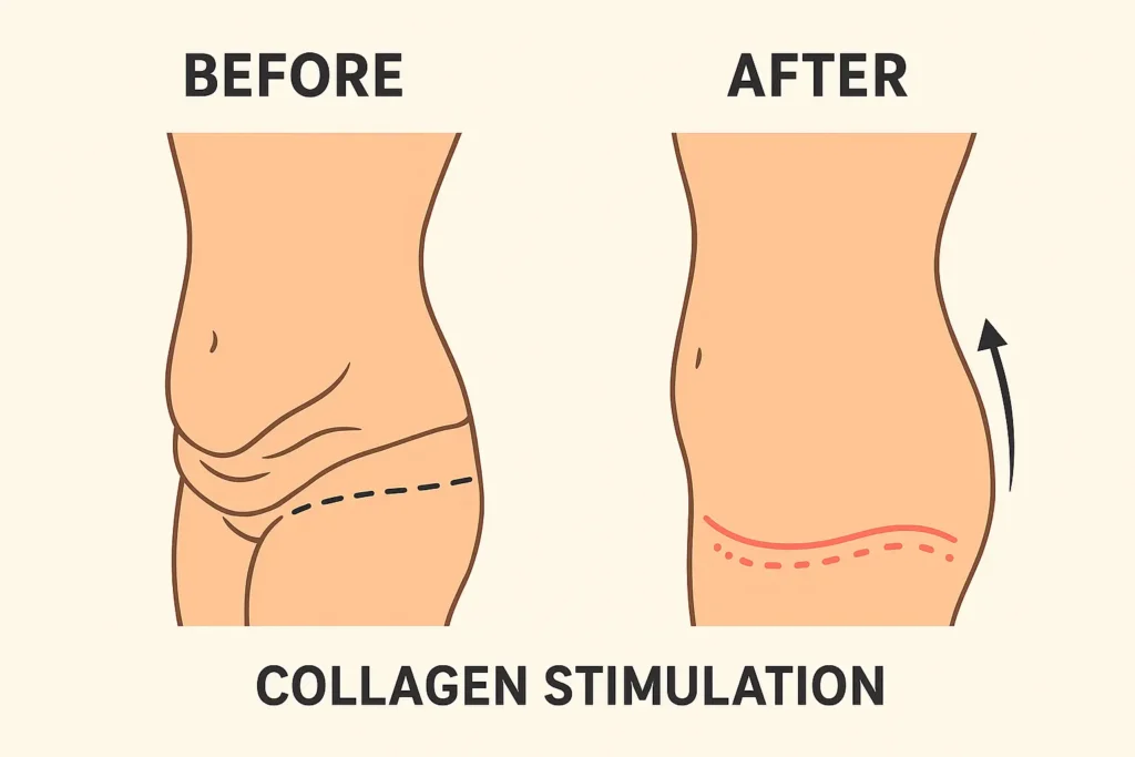 Before and after results for sagging skin after weight loss injections Barry