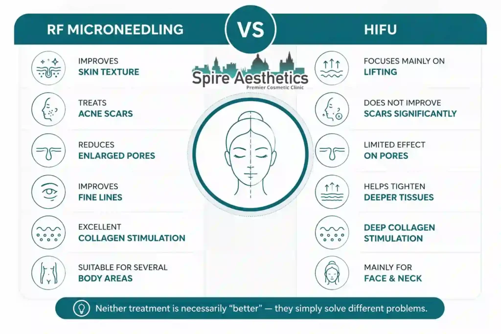 RF Microneedling vs HIFU: Which Treatment Gives Better Results Barry?